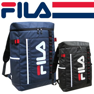 ★ポイント11倍+東北〜関西以東は送料無料★FILA(フィラ）スクエアデイパック　リブレーンシリーズ★No7571　ボックス型、リュック、パック、大容量★メンズ＆レディース、タウン＆トラベル★中学生・高校生・大学生・スクール・通学・通勤・A3・PC対応