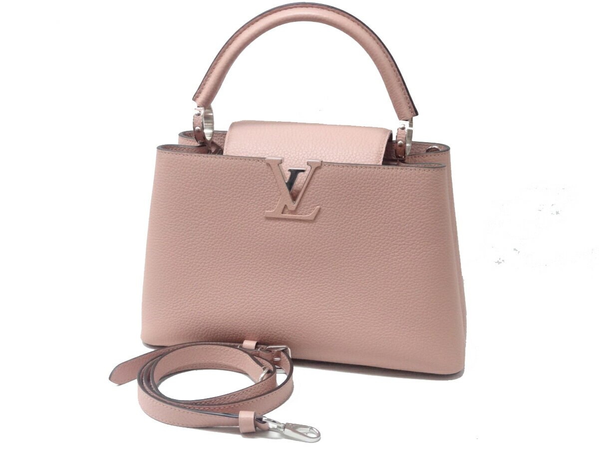【未使用】ルイヴィトン/LOUIS VUITTON カプシーヌPM マグノリア 2WAY ハンドバッグ M42258 ピンク レザー トリヨン【中古】【新古】【新品同様】のサムネイル