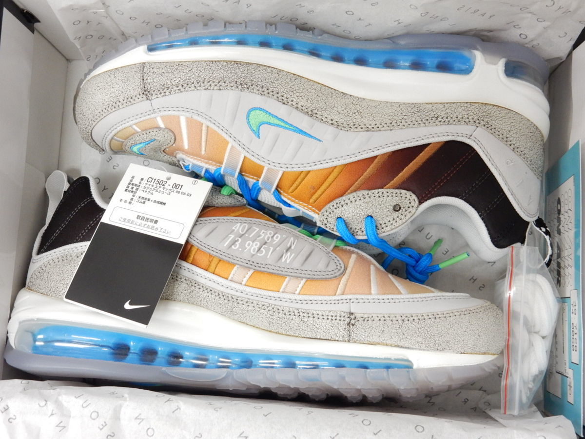 26.5cm【未使用】NIKE ナイキ AIR MAX 98 OA GS “LA MEZCLA” CI1502-001 スニーカー US8.5 ニューヨーク エアマックス【中古】【新古】【新品同様】