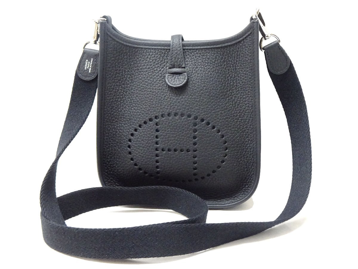 箱・袋 エルメス(HERMES) エブリンTPM アマゾン トリヨンクレマンス レザー ノワール(ブラック) 16cm D刻印 ミニ ショルダーバッグ【中古】ポーチ ポシェット 斜め掛けのサムネイル