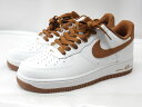 27.5cm【未使用】Nike Air Force 1 07 Low White/Pecan ホワイト/ピーカン ブラウン US9.5 DH7561-100【中古】【新古】【新品同様】ナイキ エアフォース1