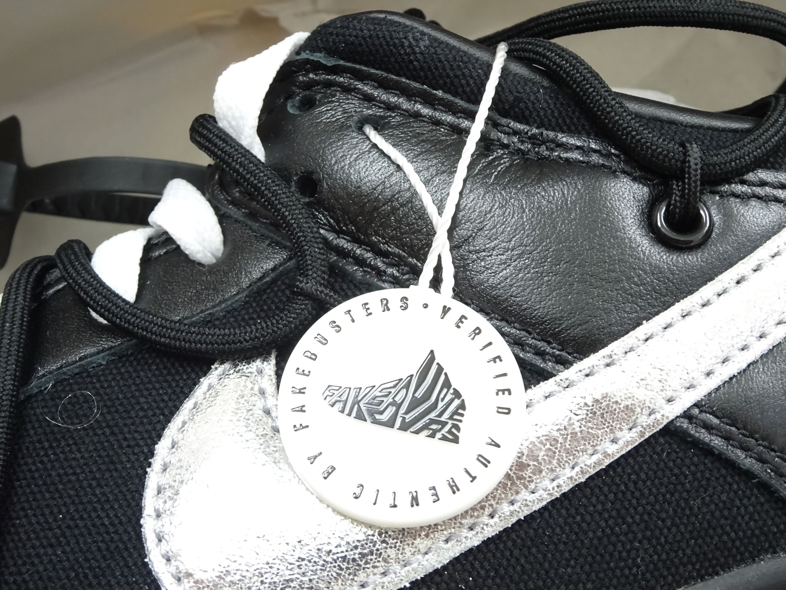 27.5cm【未使用/鑑定済】NIKE×OFF-WHITE/ナイキ×オフホワイト DUNK LOW/ダンクロー 1 OF 50 50 DM1602-001 ブラック スニーカー コラボ【中古】【新古】【新品同様】