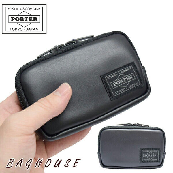 ポーター アルーフ マルチコインケース 023-03763 小銭入れ 小物入れ PORTER 吉田カバン ALOOF MULTI COIN CASE カーフレザー 牛革 本革製 ミニ財布 メンズ 男性 レディース 女性 ブラック 黒 ブランド 人気 プレゼント ギフト 父の日