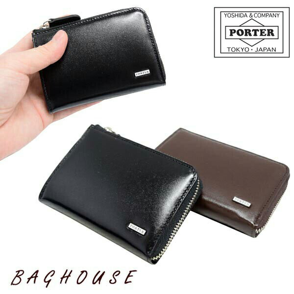 ポーター パスケース ポーター シーン コイン ＆ パスケース 110-02929 コインケース 定期入れ PORTER 吉田カバン SHEEN COIN ＆ PASS CASE レザー 本革製 牛革 牛ステア メンズ 男性 レディース 女性 ビジネス オフィス 日本製 吉田かばん ブラック/ブラウン ブランド 人気 プレゼント ギフト