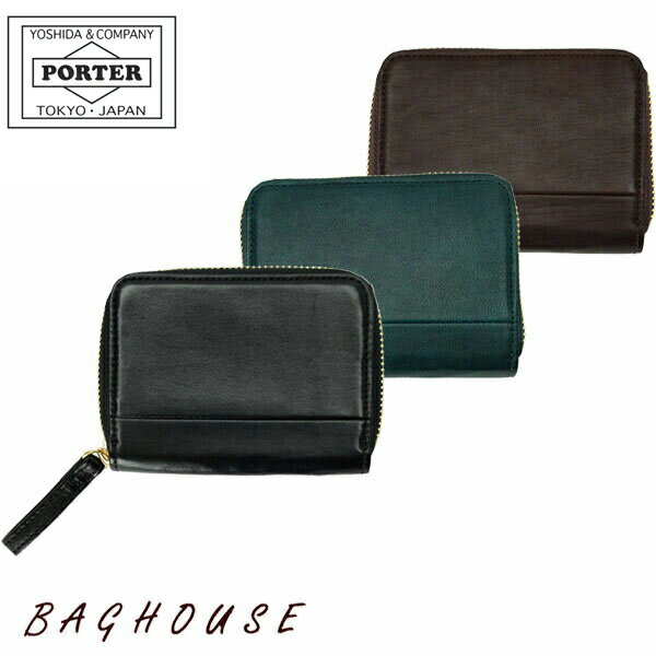 ポーター（PORTER) ポーター ワイズ コイン ＆ パスケース 341-01320 小銭入れ 定期入れ PORTER 吉田カバン WISE COIN ＆ PASS CASE メンズ 男性 レディース 女性 本革製 ホースレザー 馬革 クローム鞣し 日本製 ブラック/フォレストグリーン/ブラウン ブランド 人気 プレゼント ギフト 父の日