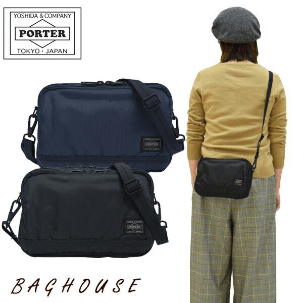 ポーター フラッシュ ショルダーバッグ 689-05940 PORTER FLASH SHOULDER BAG 小さめ ミニショルダー 斜め掛け 鞄 メンズ 男性 レディース 女性 ユニセックス カジュアル 日本製 吉田カバン ブラック/ネイビー ブランド 人気 プレゼント ギフト 父の日