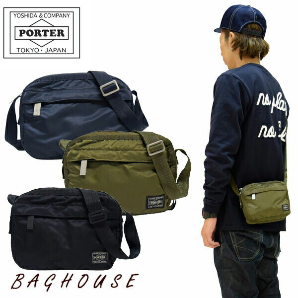 ポーター ミニショルダーバッグ メンズ ポーター フレーム ショルダーバッグ 690-17849 PORTER FRAME SHOULDER BAG 小さめ ミニ 軽い 斜め掛け 鞄 メンズ 男性 レディース 女性 ユニセックス カジュアル 日本製 吉田カバン ブラック/カーキ/ネイビー ブランド 人気 プレゼント ギフト 父の日