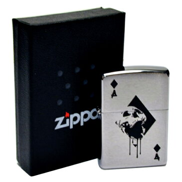 zippo ライター スカル ダイヤ トランプ おしゃれ 【zippoライター 名入れ ジッポ オイル ジッポライター 200 トランプ柄 ダイヤ柄 エース クロムサテーナ 髑髏 ドクロ 骸骨 刻印 レーザー 喫煙具 たばこ 防災グッズ 地震対策】