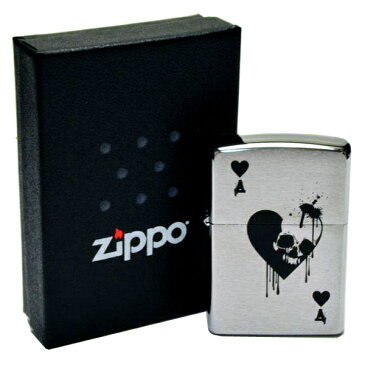 zippo ライター スカル ハート トランプ おしゃれ 【zippoライター 名入れ ジッポ オイル ジッポライター 200 200番 トランプ柄 ハート柄 エース クロムサテーナ 髑髏 ドクロ 骸骨 刻印 レーザー 喫煙具 たばこ 防災グッズ 地震対策】