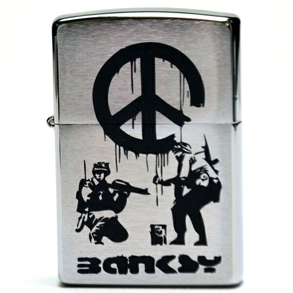 zippo ライター Banksy バンクシー 刻印 おしゃれ zippoライター ジッポ オイル ジッポライター 刻印 200 200番 ジッポー レーザー 喫煙具 タバコ 煙草 石 グッズ 防災グッズ 地震対策 防災の日