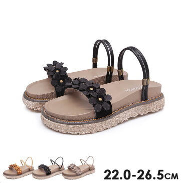 【クーポン利用で20%OFF】 ビーチ サンダル レディース ビーチサンダル 春 ぺたんこ ペタンコ サンダル 歩きやすい 靴 ローヒール ブラック 大きいサイズ 小さいサイズ リゾート靴 シューズ 海 プール 痛くない 花 春 夏 フラワーコサージュ おしゃれ かわいい