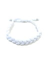 ラスタクラット RASTACLAT ブレイド ブレスレット レベル1 BRAIDED BRACELET LEVEL1 -WHITE/BLACK- ユニセックス ホワイト×ブラック(4)
