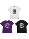ミューラル MURAL コラボレーション Tシャツ ×TADAOMI SHIBUYA RASTAMAN T-SHIRT メンズ M-XXL ブラック/ホワイト/パープル _FAIR_t