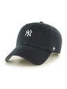 フォーティセブン 47 ロー キャップ ゴルフ MLB 6パネル 帽子 男女兼用 YANKEES BASE RUNNER’47 CLEAN UP CAP -BLACK- ブラック