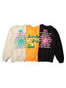ナインルーラーズ NINE RULAZ ロングスリーブ スウェット Satisfy My Soul Crew Neck メンズ M-XXL ブラック/オレンジ/サンド