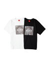 ナインルーラーズ NINE RULAZ グラフィックTシャツ Mosaic Tee メンズ M-XXLサイズ ホワイト/ブラック