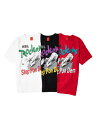 ナインルーラーズ NINE RULAZ グラフィックTシャツ Rockers Tee メンズ M-XXLサイズ ホワイト/ブラック/レッド _FAIR_t