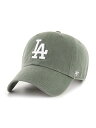 フォーティセブン 47 ロサンゼルス ドジャース キャップ Dodgers'47 CLEAN UP -Moss x White Logo- フリーサイズ モスグリーン