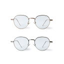 ルチニ LUCHINI サングラス ボストン ゴールド/シルバー クリアレンズ メンズ レディース SUNGLASS -SCULPTURE- -2.COLOR-(4)