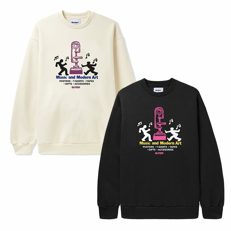 o^[ObY Butter Goods XEFbg g[i[ N[lbN N[/ubN M-XLTCY Y Gallery Crewneck Sweatshirt -2.COLOR- _FAIR_e