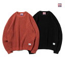 アイリーバイアイリーライフ IRIE by irielife セーター トップス ニット 長袖 プルオーバー IRIE BIG KNIT SWEATER メンズ M-XXLサイズ ブラック/レッド