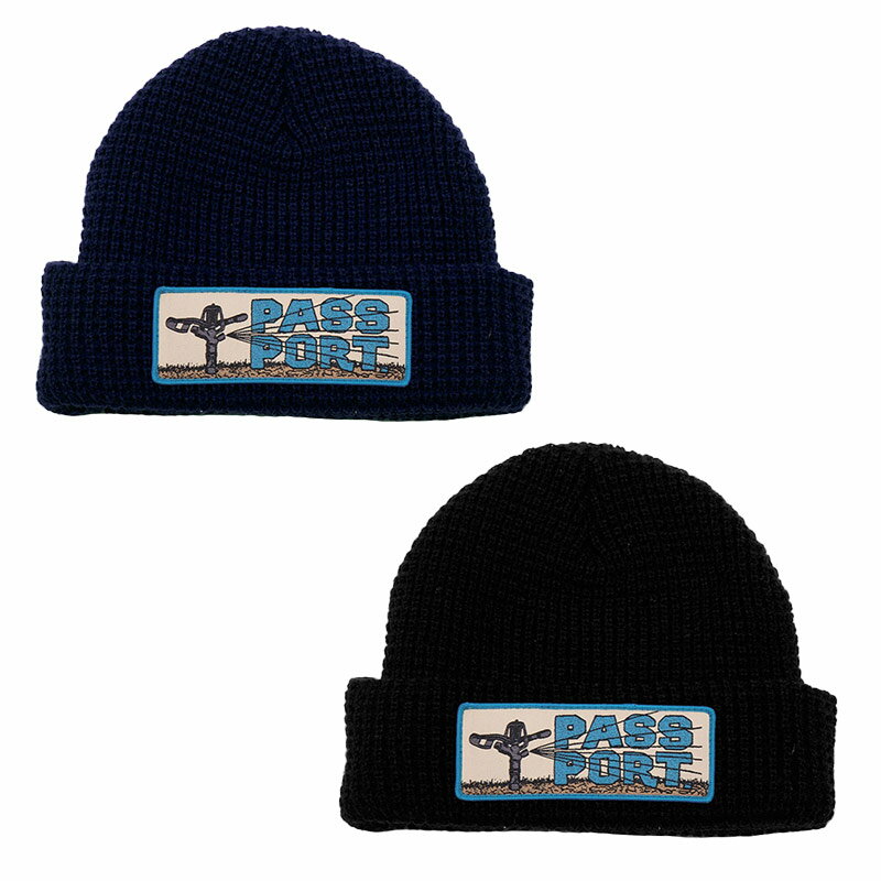 パスポート PASSPORT ビーニー ニット帽 ニットキャップ 帽子 ネイビー/ブラック メンズ WATER RESTRICTIONS BEANIE -2.COLOR-