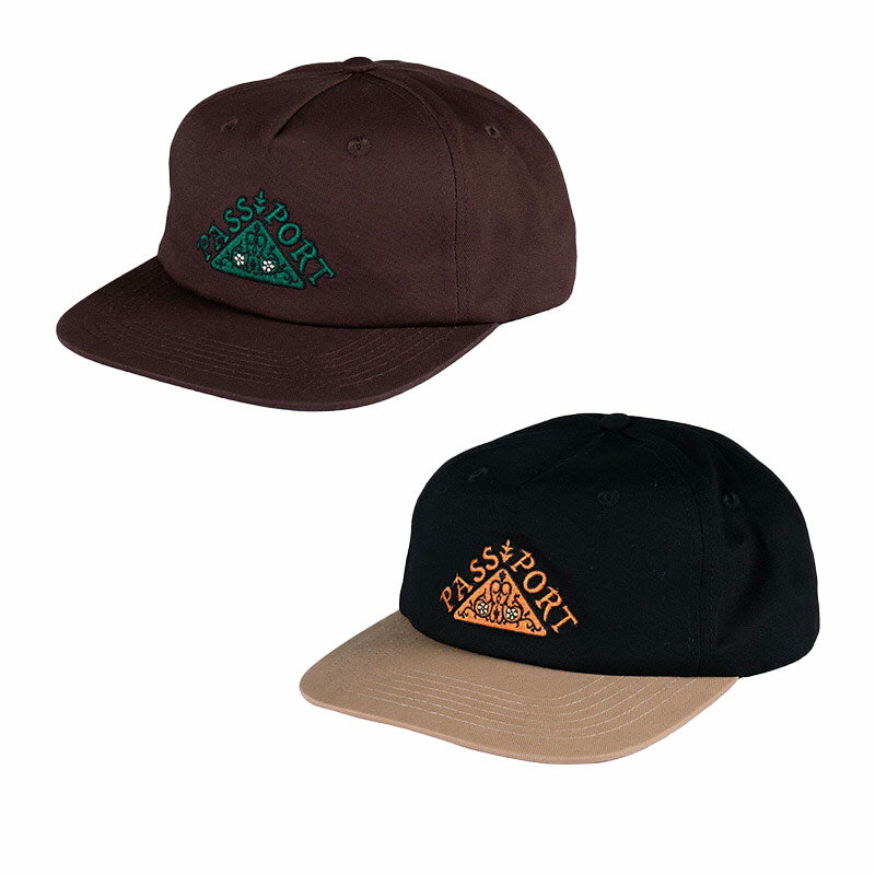 パスポート PASSPORT キャップ 帽子 ブラウン/ブラック メンズ MANUSCRIPT WORKERS CAP -2.COLOR-