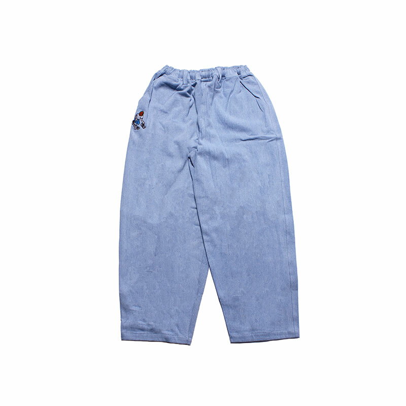 テレビジスター TELEVISI STAR デニムパンツ ボトムス ライトブルー S-Lサイズ LIGHT BLUE DENIM SUNFLOWERS -LT.BLUE-