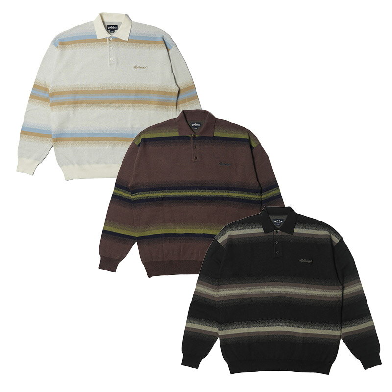 tbvUXNvg FLIP THE SCRIPT jbg|Vc M L XL ubN/ uE/F zCg/ Z[^[  {[_[ GRADATION KNIT BORDER POLO _FAIR_e