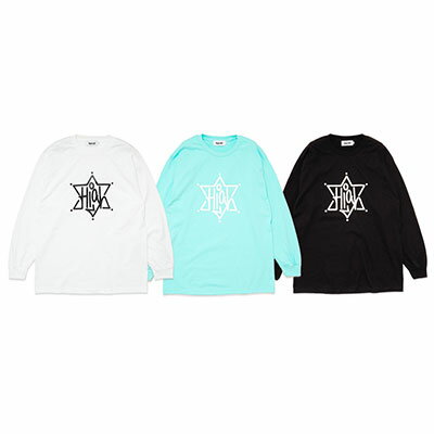 ハイライフ HIGH LIFE Tシャツ トップス 長袖 カットソー ロンT ロゴ プリント 六芒星 Six Star L/S Tee メンズ M-XXL ブラック/ホワイト/ティファニーブルー