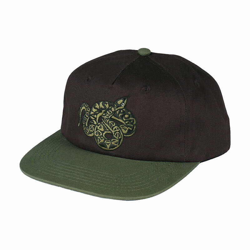 パスポート PASSPORT キャップ 帽子 スナップバック グリーン メンズ COILED WORKERS CAP -GREEN-