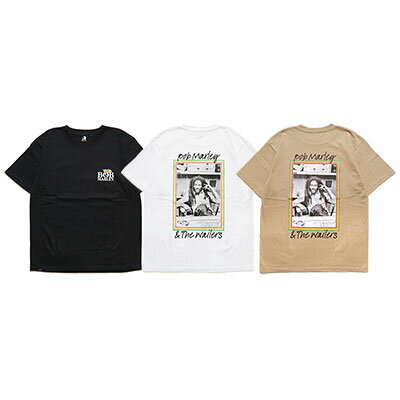 スクレップ SCREP Tシャツ トップス TEE ボブマーリー コラボ 半袖 カットソー ヘビーウェイト RASTA PHOTO T-SHIRT メンズ M-XXL ブラック/ホワイト/サンド