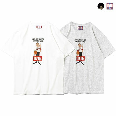 アイリーバイアイリーライフ IRIE by Irielife Tシャツ トップス 半袖 プリント カットソー HirokazuIshii ENJOY THE GAME TEE メンズ M-XXL ホワイト/グレー