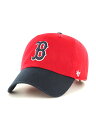 フォーティーセブン 47 キャップ 帽子 Red Sox'47 CLEAN UP -RED×NAVY- メンズ レッド/ネイビー