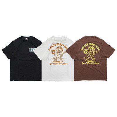 ɡʥĥեƥեDONUTS45TĥȥåץTEEȾµץȥإӡCHARACTERT-SHIRTM-XXXL֥å/ۥ磻/֥饦