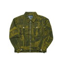 ラスベート RASSVET ジップデニムジャケット Lサイズ メンズ PRINTED CASTLE ZIP DENIM JACKET -MULTI-