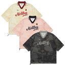 モーレー MONTLEY ゲームシャツ トップス チャコール/クリーム/ピンク 1-3サイズ メンズ GAME SS SHIRT -3COLOR- _FAIR_e