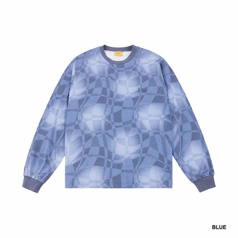 ダイム Dime MTL Tシャツ トップス ブラック/ブルー M-XLサイズ メンズ ABSTRACT LS SHIRT -2.COLOR-