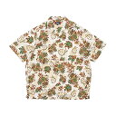 ミューラル MURAL シャツ トップス アロハシャツ 半袖 総柄 パターン 開襟 PATTERN ALOHA SHIRT -WHITE- メンズ ユニセックス...