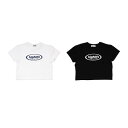ハイライフ HIGH LIFE Tシャツ トップス 半袖 カットソー プリント プルオーバー クロップド Label Baby Short Tee レディース S-M ブラック/ホワイト