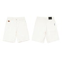 ハイライフ HIGH LIFE ハーフパンツ ボトムス バギーパンツ ワイドパンツ デニム ロゴ 刺繍 デニムショーツ 90s Baggy Denim Shorts メンズ ホワイト M-XL