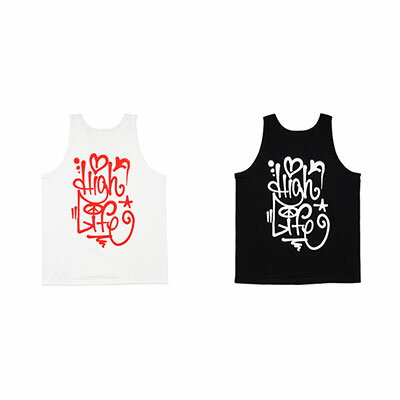 ハイライフ HIGH LIFE タンクトップ トップス ノースリーブ カットソー プリント ロゴ クルーネック プルオーバー Spray Tank メンズ M-...