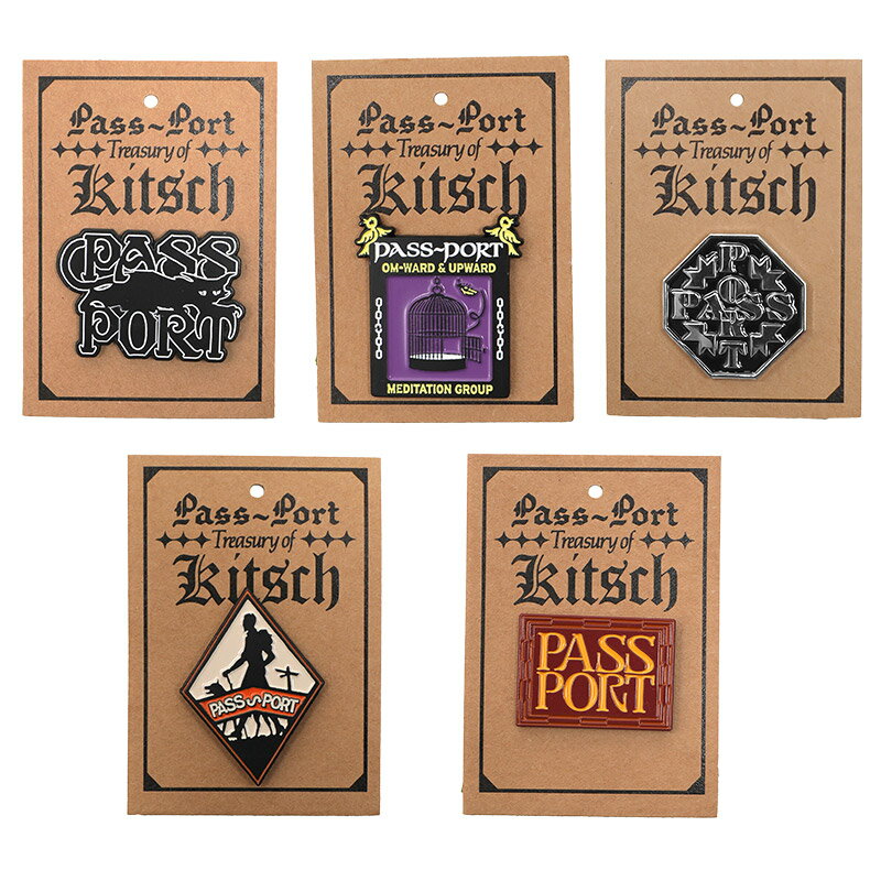 パスポート PASSPORT ピンズ ストリートブランド Pins -5TYPE-
