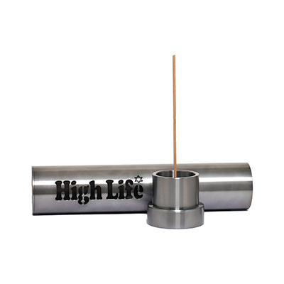 ハイライフ HIGH LIFE お香立て アロマスタンド アルミニウム アルマイト処理 ロゴ 香皿 香炉 Brass Incense Stand ユニセックス ...