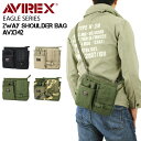アビレックス バッグ ショルダーバッグ メンズ アヴィレックス AVIREX かっこいい イーグル ウエストバッグ 斜めがけバッグ レディース 男女兼用 AVX342 ブランド 黒 ベージュ カーキ ウエストポーチ ヒップバッグ 20代 30代 40代 50代 60代(4)