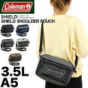 コールマン ショルダーバッグ レディース 斜めがけ 大人 小さめ ミニ Coleman SHIELD シールド SHIELD SHOULDER POUCH ミニショルダーバッグ メンズ ブランド ショルダーポーチ 撥水 斜め掛けバッグ A5 シールドショルダーポーチ 旅行 アウトドア フェス