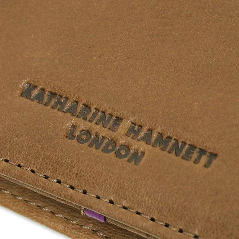 KATHARINE HAMNETT LONDON キャサリンハムネットロンドン SOFT ソフト 二つ折り財布 小銭入れあり ブランド 普段使い タウン デイリー ビジネス カジュアル オシャレ 牛革 本革 レザー ソフトレザー 革 人気 財布 サイフ さいふ メンズ 490-57003