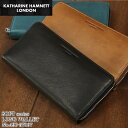 KATHARINE HAMNETT LONDON キャサリンハムネットロンドン SOFT ソフト 長財布 ラウンドファスナー 小銭入れあり 札入れ ブランド 普段使い タウン デイリー ビジネス カジュアル オシャレ 牛革 本革 レザー ソフトレザー 革 人気 財布 サイフ さいふ メンズ 490-57007