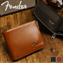 フェンダー 財布 二つ折り メンズ ブランド 本革 二つ折り財布 Fender 950-702 札入れ ハーフウォレット 折財布 L字ファスナー ピック 普段使い ビジネス 本革 牛革 レザー カジュアル オシャレ 人気 さいふ サイフ 革小物