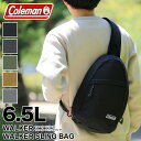 コールマン ボディバッグ Coleman WALKER ウォーカー SLINGBAG スリングバッグ ボディバッグ 斜め掛け メンズ レディース キッズ アウトドア タブレット 軽量 大容量 おしゃれ 普段使い デイリー トラベル 旅行 ワンショルダー 6.5L A5